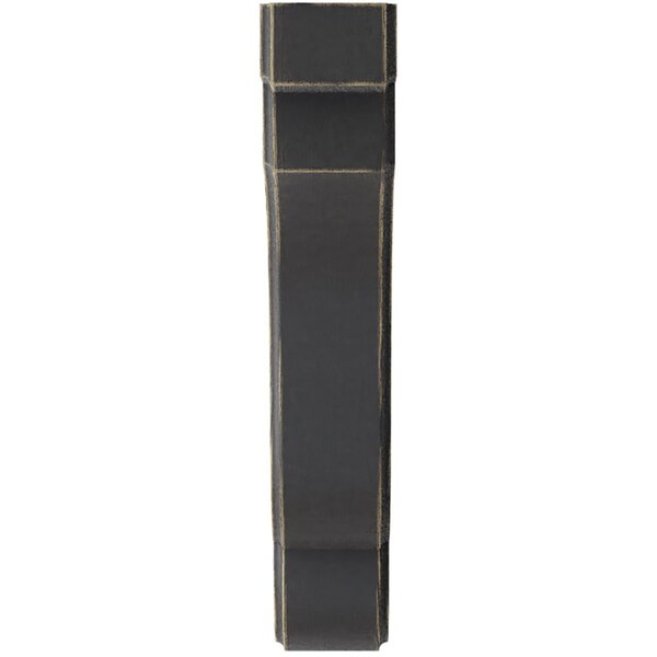 Ekena Millwork 1 3/4"W x 7 1/4"D x 9 1/2"H Bedford Wood Vintage Decor Bracket, Black - BKTWD02X07X10BEBL