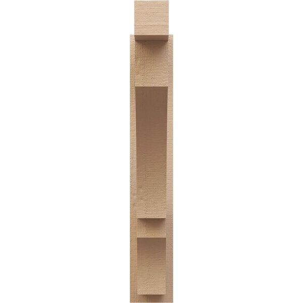 Ekena Millwork 5 1/2-in W x 22-in D x 34-in H Balboa Block Rough Cedar Woodgrain TimberThane Outlooker, Primed Tan - OUTUR055X22X34BOA44RCPR