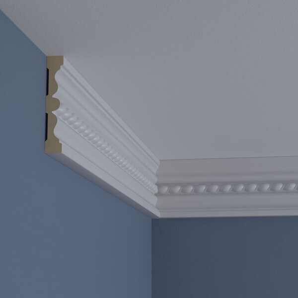 Ekena Millwork Chair Rail, High Density Urethane, 94-5/8 in L, 5 in H - MLD05X00OL