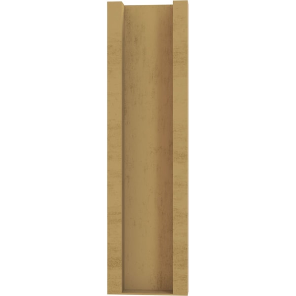 Ekena Millwork 5 1/2-in W x 16-in D x 20-in H Funston Trad Rough Cedar Woodgrain TimberThane Outlooker, Primed Tan - OUTUR055X16X20FST04RCPR