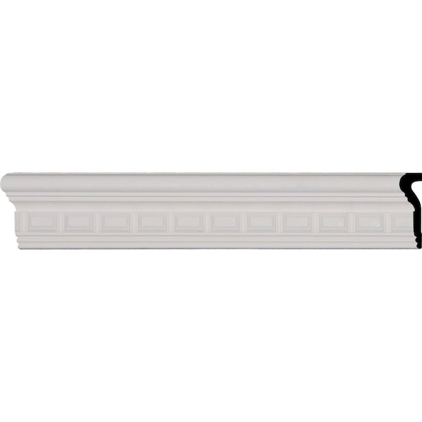 Ekena Millwork SAMPLE - 3 3/8"H x 1 1/8"P x 12"L Blackthorne Chair Rail - SAMPLE-CHA03X01BL