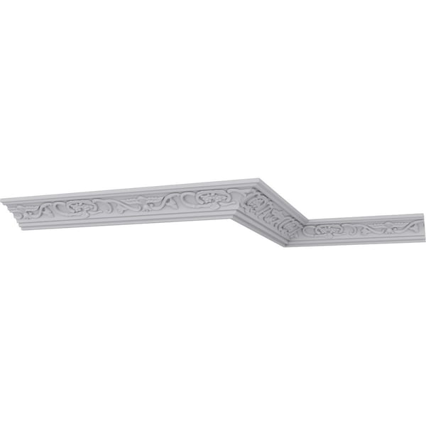 Ekena Millwork 2 3/4"H x 1 1/2"P x 3 1/8"F x 94 1/2"L Piedmont Crown Moulding - MLD02X01X03PI