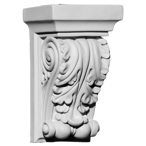 Ekena Millwork 3 1/2"W x 2 3/4"D x 6"H Apollo Leaf Corbel - COR03X02X06AP