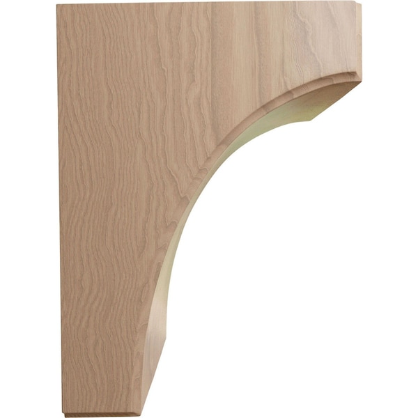 Ekena Millwork 5 1/4"W x 6"D x 8"H Clarksville Bracket, Mahogany - BKTW05X06X08CVGM