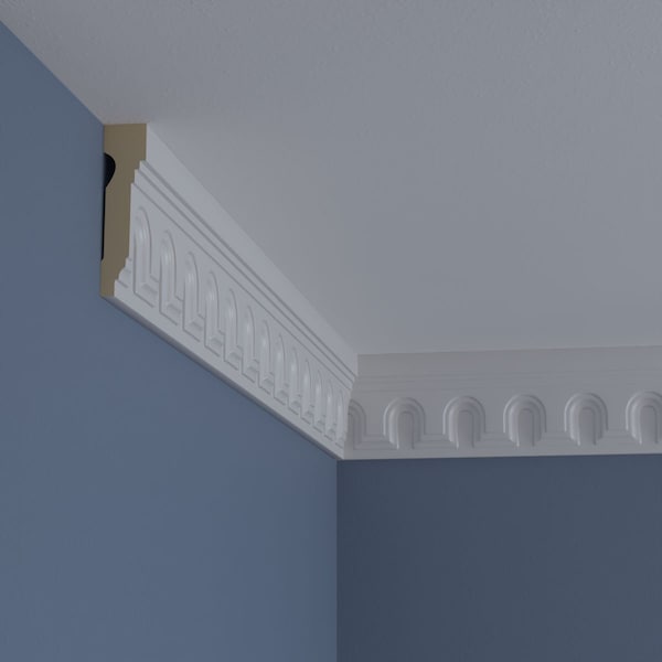 Ekena Millwork Panel Moulding, High Density Urethane, 94-1/2 in L, 4 in H - MLD04X01HE