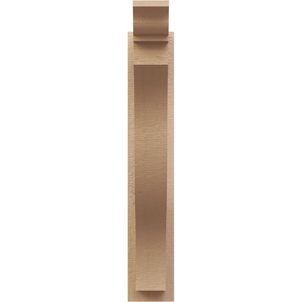 Ekena Millwork 5 1/2-in W x 20-in D x 32-in H Funston Trad Rough Cedar Woodgrain TimberThane Outlooker, Primed Tan - OUTUR055X20X32FST04RCPR