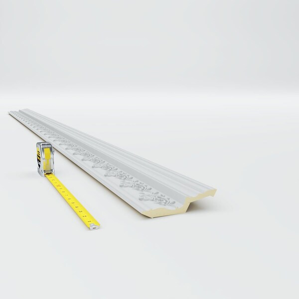 Ekena Millwork 4 1/2"H x 3 1/2"P x 5 3/4"F x 94 1/2"L Hampshire Crown Moulding - MLD05X04X06HA
