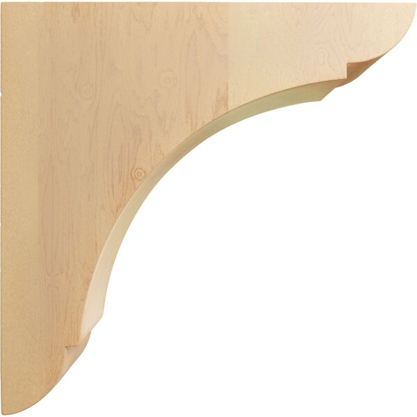 Ekena Millwork 1 3/4"W x 6"D x 6"H Small Olympic Wood Bracket, Red Oak - BKTW01X06X06OLRO
