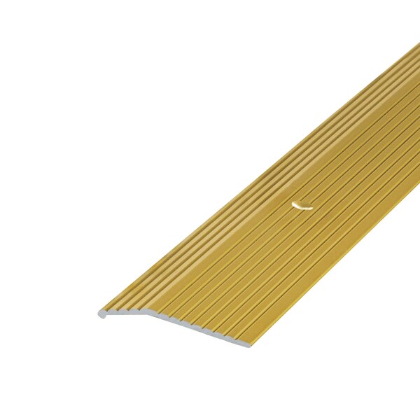 M-D Building Products Aluminum, Satin Brass, 96 in L, 1.375 in W - 43714