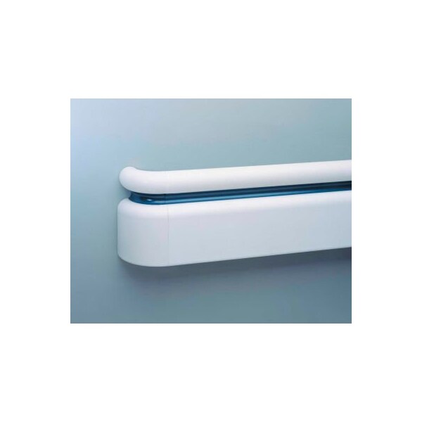Pawling Pawling PETG Handrail/Crashrail Combination, 12' x 1-1/2 x 6-1/4 - BR-400P-12-1