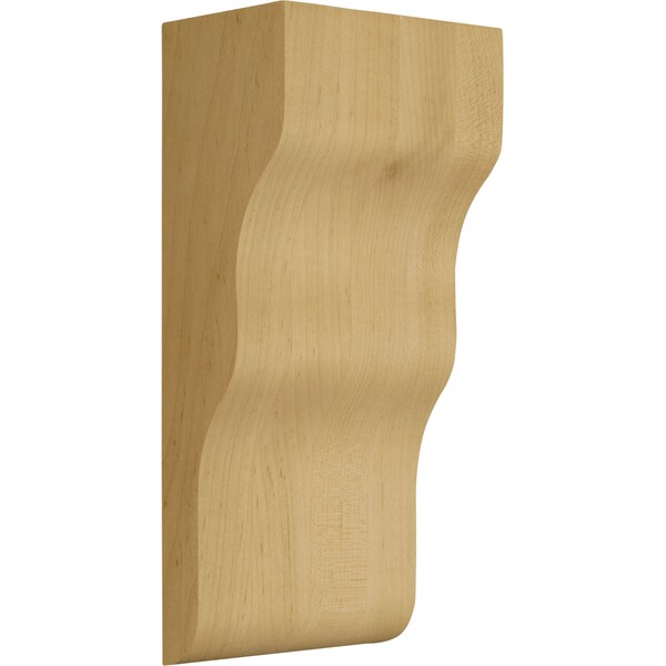 Osborne Wood Products 10 1/2 x 4 1/2 x 3 Chicago Contemporary Bracket in Western Red Cedar - 8059WRC