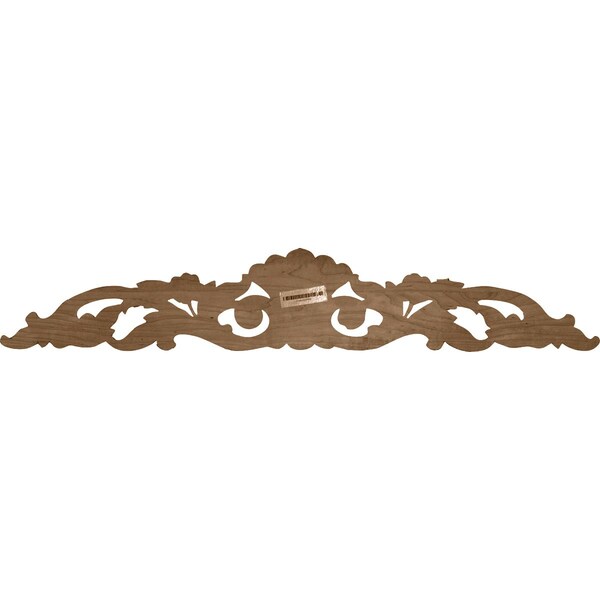Ekena Millwork 24 1/8"W x 5 1/8"H x 3/4"D Medium Farmingdale Center with Scrolls, Rubberwood - ONL24X05X01FRRW