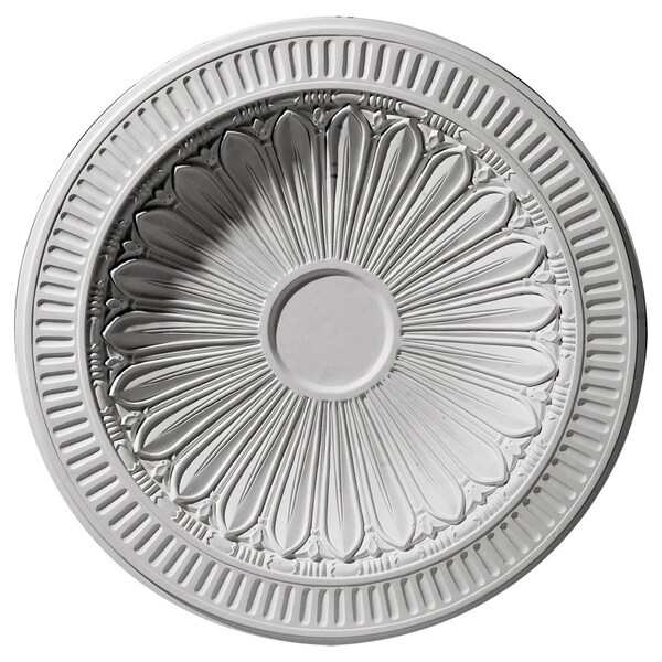Ekena Millwork 35 3/8"OD x 3 1/4"D Devon Recessed Mount Ceiling Dome 31"Diameter x 2 1/2"D Rough Opening - DOME35DE