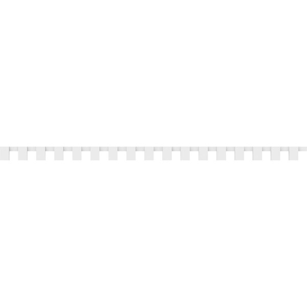 Ekena Millwork Fayetteville Architectural Grade PVC Dentil Block Trim, 4"H x 1"P x 90 5/8"L - DENP04FAY02