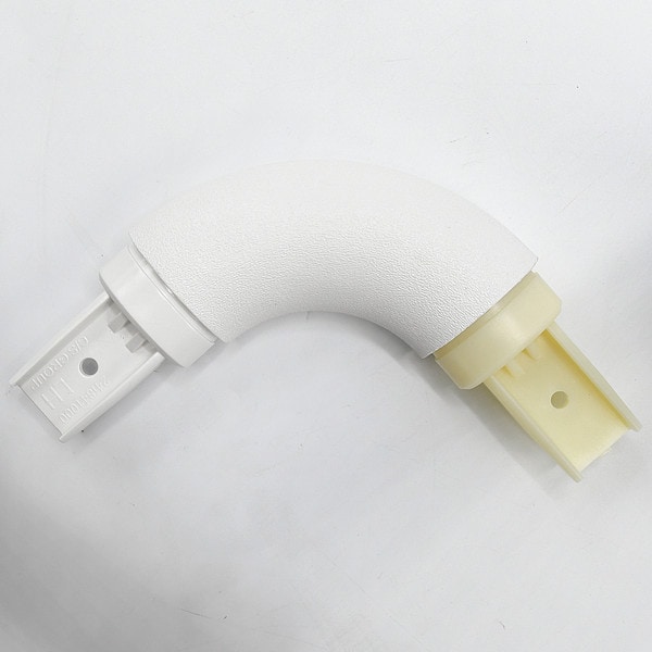 Acrovyn Handrail Corner, White, PETG, 1 1/2 in H - HRO6IS949N