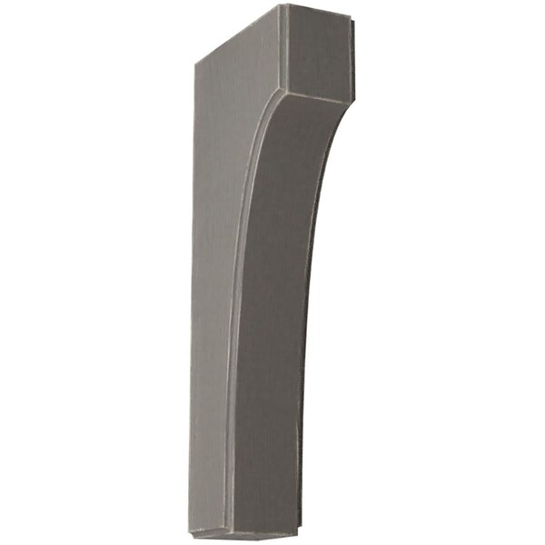 Ekena Millwork 1 3/4"W x 4"D x 10"H Clarksville Wood Vintage Decor Bracket, Reclaimed Grey - BKTWD02X04X10CVGY