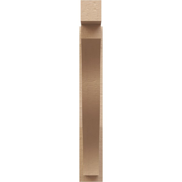 Ekena Millwork 6-in W x 34-in D x 40-in H Funston Block Rough Cedar Woodgrain TimberThane Outlooker, Primed Tan - OUTUR060X34X40FST44RCPR