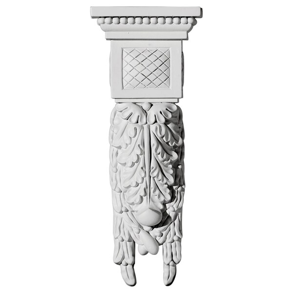 Ekena Millwork 4 1/4"W x 2 1/2"D x 10 7/8"H Hampshire Large Drop Corbel - COR04X02X11HA