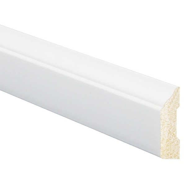 Inteplast Group 946 OG Stop Moulding, 7 ft L, 1516 in W, Polystyrene, Crystal White - 59460700032