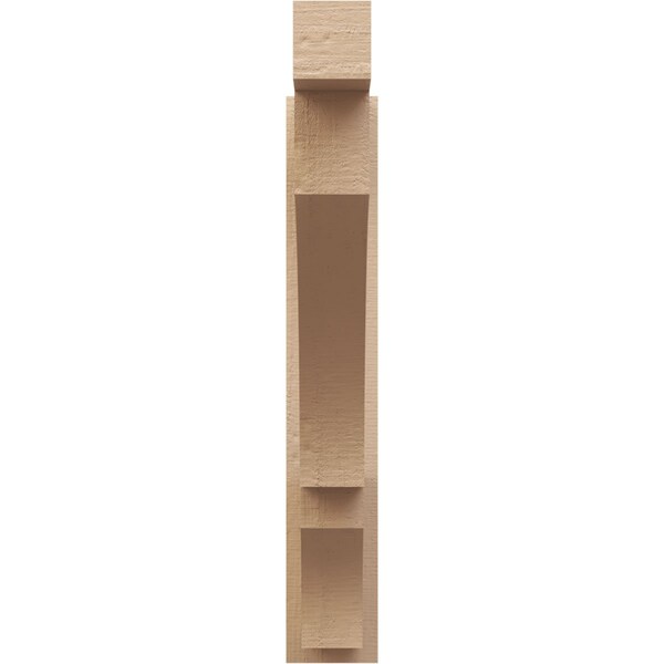Ekena Millwork 5 1/2-in W x 30-in D x 34-in H Balboa Block Rough Cedar Woodgrain TimberThane Outlooker, Primed Tan - OUTUR055X30X34BOA44RCPR