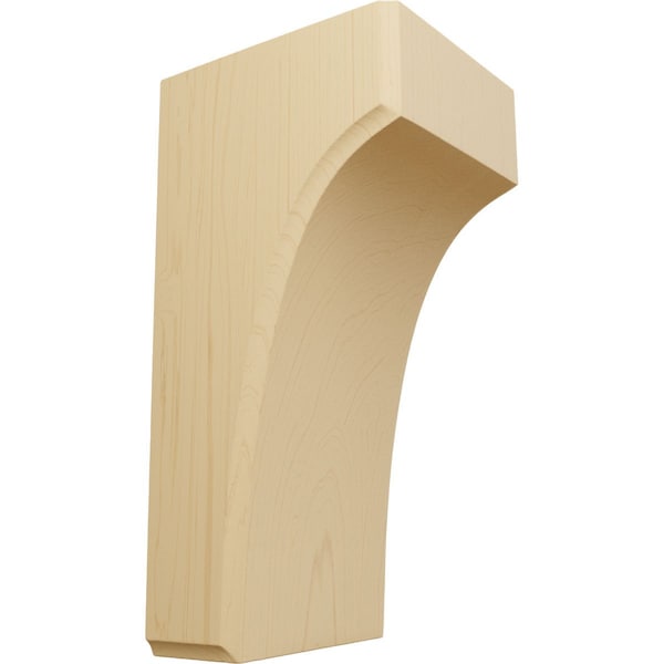 Ekena Millwork 3 1/2"W x 4"D x 8"H Clarksville Bracket, Alder - BKTW04X04X08CVAL