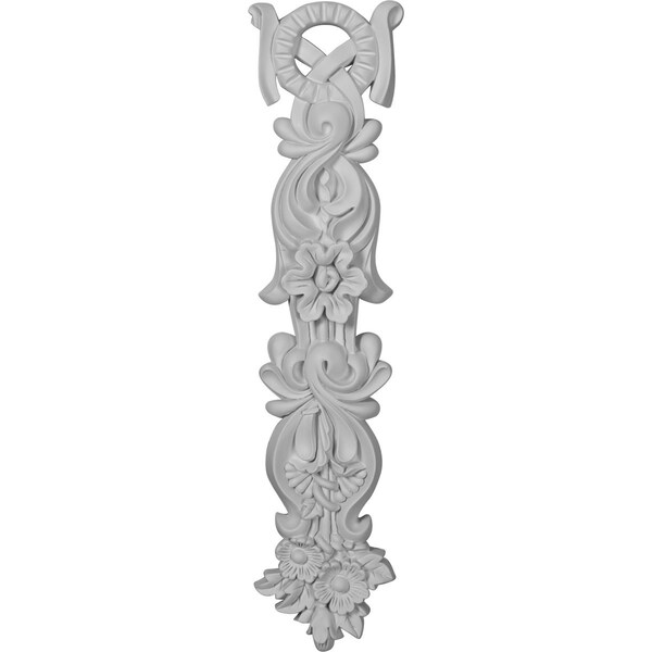 Ekena Millwork 4 5/8"W x 19 1/2"H x 1 3/8"P Wreath Drop Onlay - ONL04X19X01WR