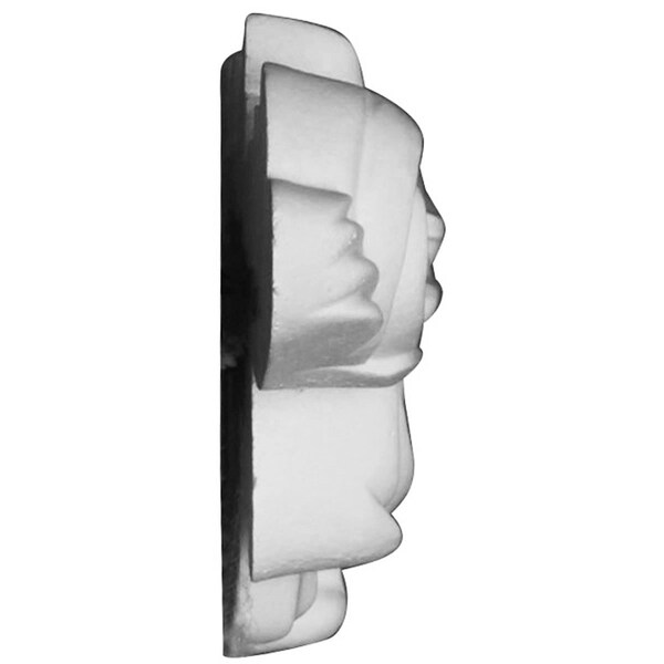 Ekena Millwork 3"W x 6 3/8"H x 7/8"P Robin Scroll Onlay, Left - ONL03X06X01RB-L