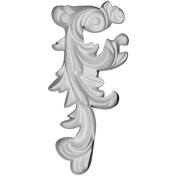 Ekena Millwork 3"W x 6 3/8"H x 7/8"P Robin Scroll Onlay, Left - ONL03X06X01RB-L