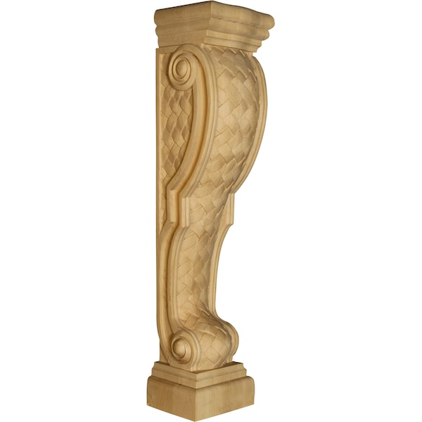 Osborne Wood Products 36 x 7 13/16 x 7 1/2 Ravenna Island Height Corbel with Basketweave in - 1436W