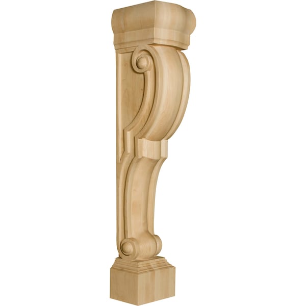 Osborne Wood Products 36 x 7 x 7 1/2 Roman Classic Island Height Corbel in Knotty Pine - 1405P