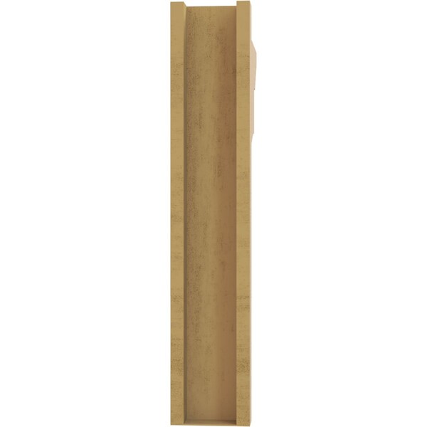 Ekena Millwork 6-in W x 26-in D x 32-in H Balboa Slat Rough Cedar Woodgrain TimberThane Outlooker, Primed Tan - OUTUR060X26X32BOA24RCPR