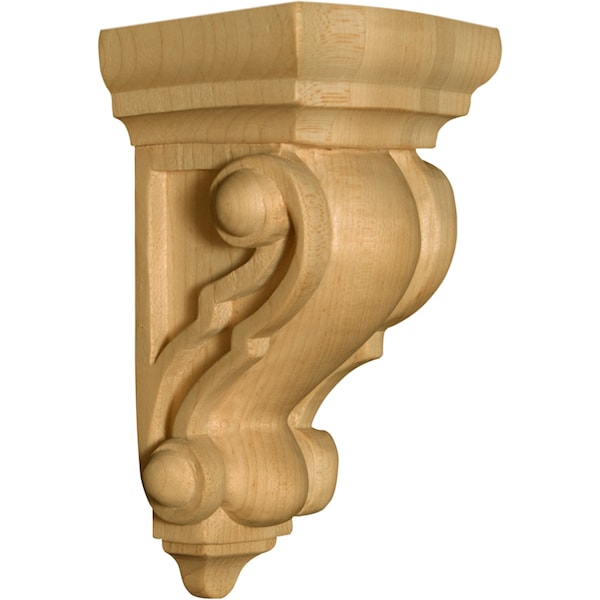 Osborne Wood Products 6 x 3 x 2 3/4 Carpi Classic Corbel in Soft Maple - 8000M
