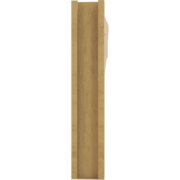 Ekena Millwork 5 1/2-in W x 30-in D x 30-in H Balboa Slat Rough Cedar Woodgrain TimberThane Outlooker, Primed Tan - OUTUR055X30X30BOA24RCPR