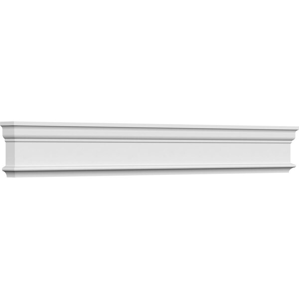 Ekena Millwork 97" Bottom Width x 98 1/2" Top Width x 4 5/8"H x 1 1/8"P Holmdel Crosshead - CRH05X97HO