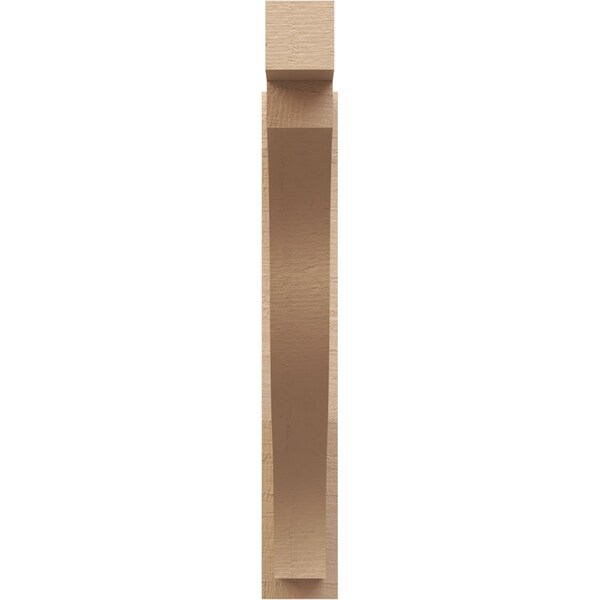 Ekena Millwork 6-in W x 36-in D x 40-in H Funston Block Rough Cedar Woodgrain TimberThane Outlooker, Primed Tan - OUTUR060X36X40FST44RCPR
