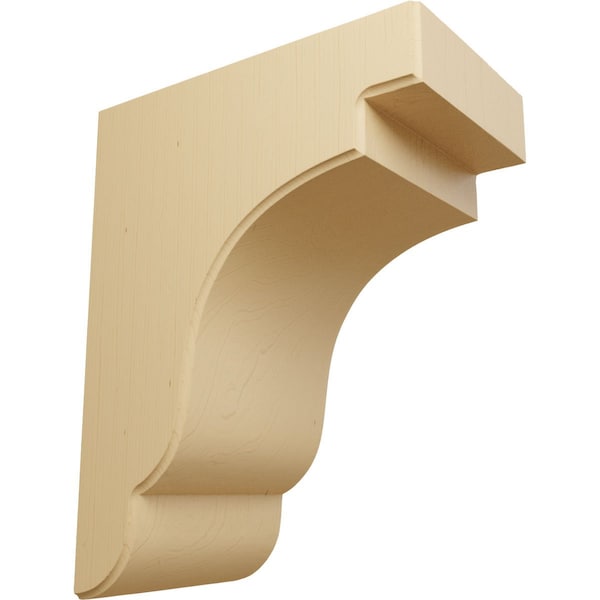 Ekena Millwork 5 1/4"W x 8 1/2"D x 11"H Bedford Bracket, Alder - BKTW05X09X11BEAL