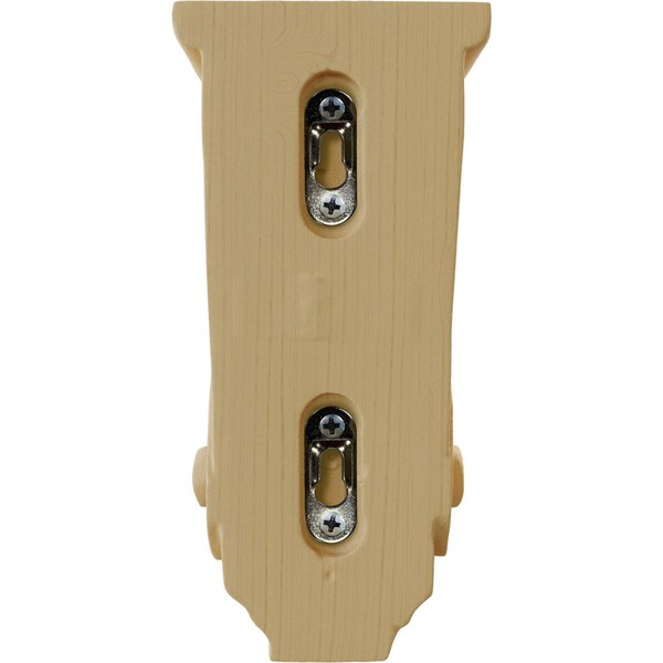 Ekena Millwork 3 1/2"W x 4"D x 7"H Small Basket Weave Corbel, Alder - CORW03X04X07BWAL