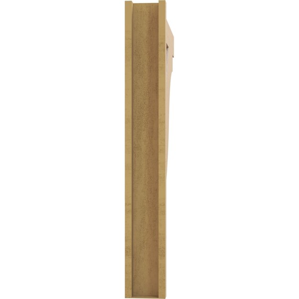 Ekena Millwork 6-in W x 36-in D x 44-in H Funston Block Rough Cedar Woodgrain TimberThane Outlooker, Primed Tan - OUTUR060X36X44FST44RCPR