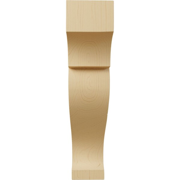 Ekena Millwork 1 3/4"W x 5"D x 8"H Mini Rockport Wood Corbel, Alder - CORW02X05X08RKAL