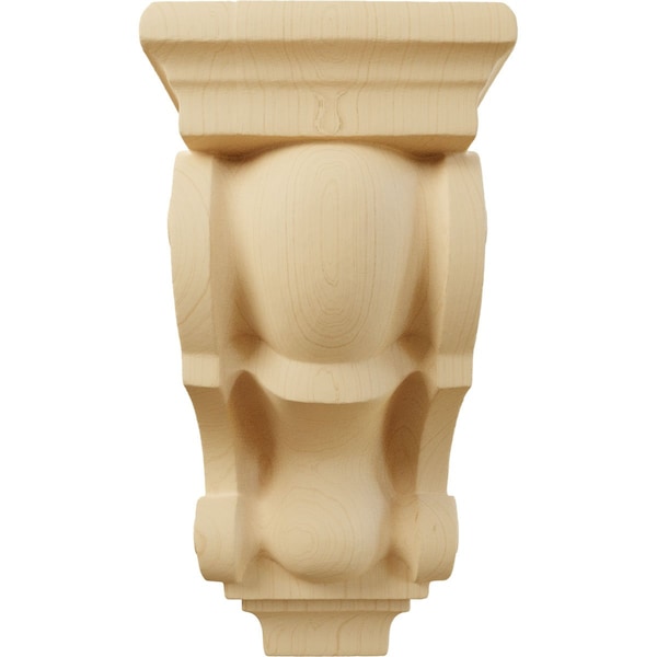 Ekena Millwork 3 1/2"W x 3"D x 7"H Small Traditional Corbel, Alder - CORW03X03X07TRAL