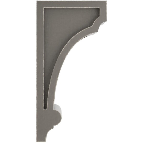 Ekena Millwork 3 1/4"W x 4"D x 8"H Diane Recessed Wood Vintage Decor Corbel, Reclaimed Grey - CORWD03X04X08DIGY