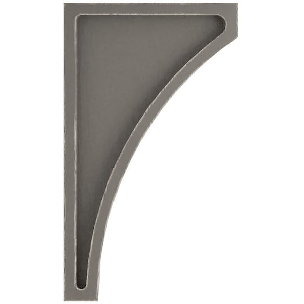 Ekena Millwork 3"W x 3 1/2"D x 6"H Small Lawson Wood Vintage Decor Corbel, Reclaimed Grey - CORWD03X03X06LWGY