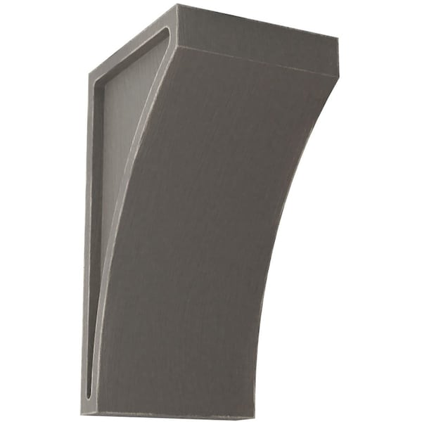 Ekena Millwork 3"W x 3 1/2"D x 6"H Small Lawson Wood Vintage Decor Corbel, Reclaimed Grey - CORWD03X03X06LWGY