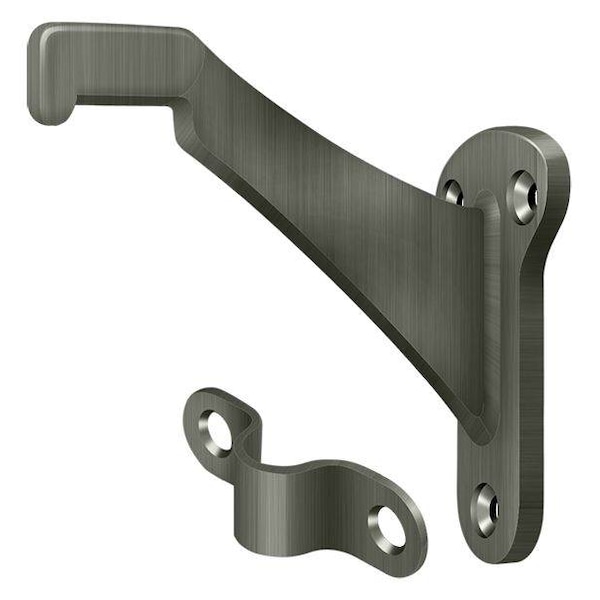 Deltana Hand Rail Brackets, Zinc 3-1/4" Projection Antique Nickel - ZHRBB325U15A