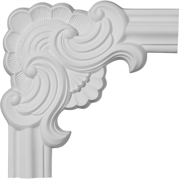 Ekena Millwork Panel Moulding Corner, High Density Urethane, 10-5/8 in H, 10-5/8 in W - PML10X10PM