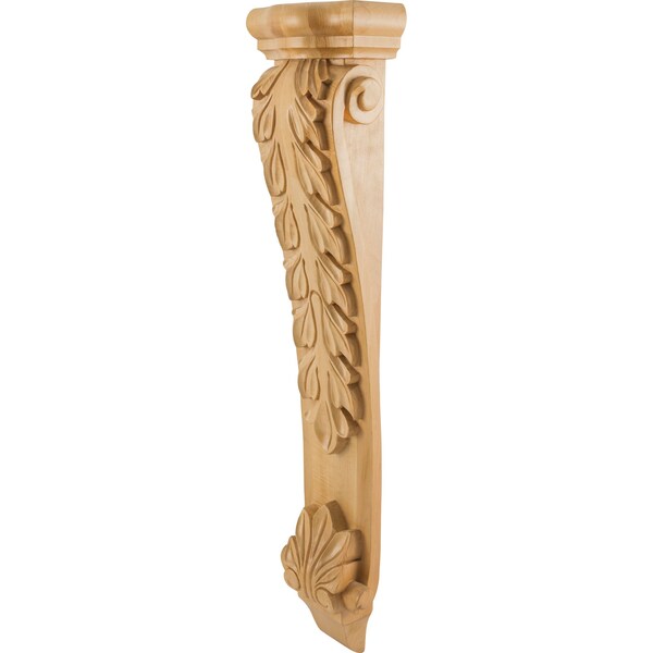Hardware Resources 8-1/2" Wx4-3/4"Dx35"H Cherry Low-profile Acanthus Corbel - CORK-5CH