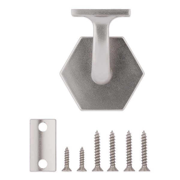 National Hardware National Hardware Powell Gray Zinc Die Cast w/Steel Strap Handrail Bracket 3-5/32 in. L 150 lb - N830-535