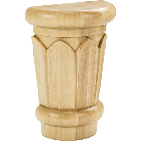 Hardware Resources 4-7/16" Wx2-3/16"Dx5-7/8"H Maple Reed Capital - CAP6-250MP