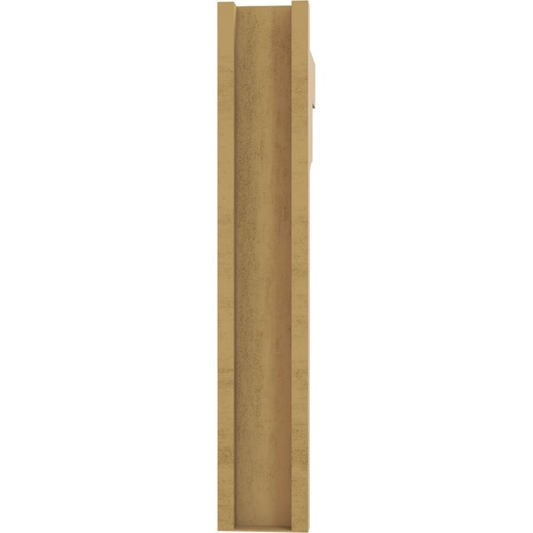 Ekena Millwork 5 1/2-in W x 24-in D x 32-in H Balboa Block Rough Cedar Woodgrain TimberThane Outlooker, Primed Tan - OUTUR055X24X32BOA44RCPR