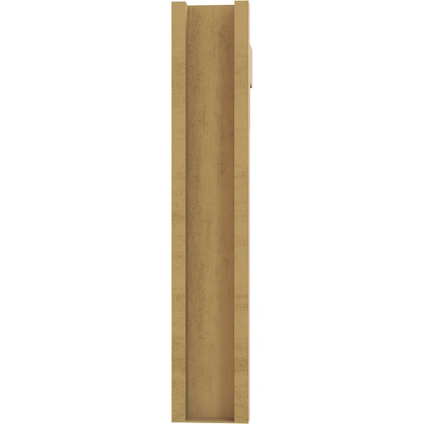 Ekena Millwork 5 1/2-in W x 22-in D x 30-in H Balboa Block Rough Cedar Woodgrain TimberThane Outlooker, Primed Tan - OUTUR055X22X30BOA44RCPR